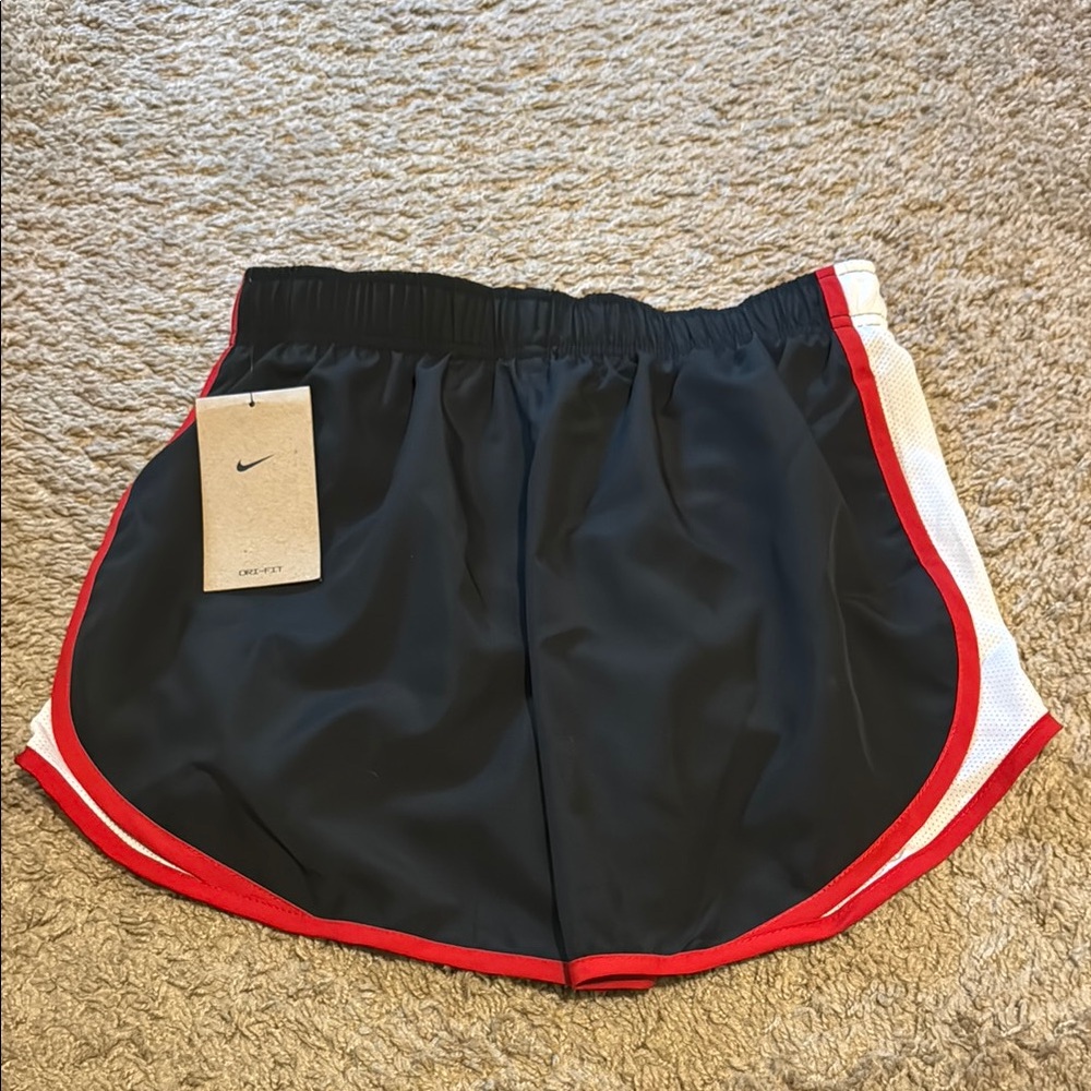 NEW: Nike Women's Black and Red Athletic Shorts - size small - Picture 3 of 3